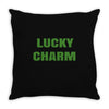 lucky charm Throw Pillow