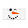 snowman face License Plate