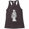 santa muerte blanca Racerback Tank