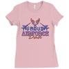 proud air force dad 2 Ladies Fitted T-Shirt