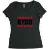 Protect Kids Not Guns Women's Triblend Scoop T-shirt