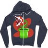 piranha plant Zipper Hoodie
