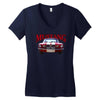 mustang, ideal gift or birthday present Women's V-Neck T-Shirt