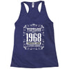 vintage made in 1968 perfectly aged a living legend Racerback Tank
