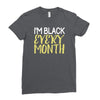 i'm black every month Ladies Fitted T-Shirt
