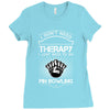 I Dont Need Therapy Need Pin Bowling Ladies Fitted T-Shirt