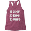 golfing dad uncle Racerback Tank