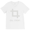 oh crop V-Neck Tee