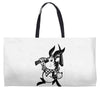 black rabbit Weekender Totes