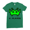 arcade player 2 Ladies Fitted T-Shirt