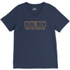 real men hunt for their food father's day hunting fishing funny V-Neck Tee