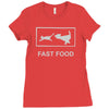 fast food funny Ladies Fitted T-Shirt