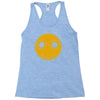 funny smiley face Racerback Tank