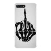 middle finger skeleton bone skull grafitti art iPhone 7 Plus Case
