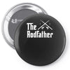 the rodfather   mens funny fishing Pin-back button