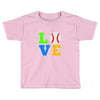 love baseball neon rhinestuds Toddler T-shirt