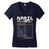 April Girl Facts Taurus Women's V-Neck T-Shirt