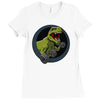 big guns black backing Ladies Fitted T-Shirt