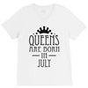 queens are born in july (2) V-Neck Tee