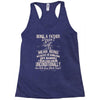zebra animals lover Racerback Tank