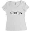 actions Women's Triblend Scoop T-shirt