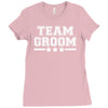 team groom mens stag Ladies Fitted T-Shirt