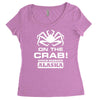 v t shirt inspired by deadliest catch   on the crab. Women's Triblend Scoop T-shirt