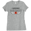 I Support Kaepernick Ladies Fitted T-Shirt