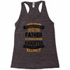 Super Cool Father Of A Freaking Awesome Daughter Racerback Tank