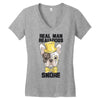 snoring gentleman Women's V-Neck T-Shirt