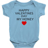 happy valentine day honey Baby Bodysuit