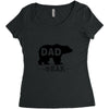 dad bear Women's Triblend Scoop T-shirt