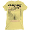 February Girl Facts Aquarius Ladies Fitted T-Shirt