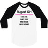 August Girl 3/4 Sleeve Shirt