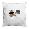 cool beans Throw Pillow