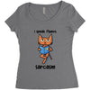 Sarcasm Women's Triblend Scoop T-shirt