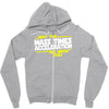 may the mass times force acceleration be with you funny Zipper Hoodie