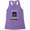 mother trucker doing the school run Racerback Tank