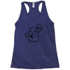 the ghost of disapproval Racerback Tank