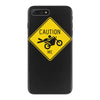 motorcycle caution sign iPhone 7 Plus Case