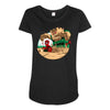 an amazing sand castle Maternity Scoop Neck T-shirt