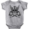 vikings head Baby Bodysuit