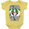 if it tastes like chicken, funny rude ideal birthday present Baby Bodysuit