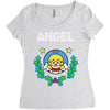 angel christmas Women's Triblend Scoop T-shirt