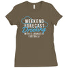 weekend ... drinking .. Ladies Fitted T-Shirt