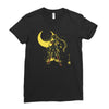 the moon Ladies Fitted T-Shirt