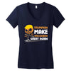 Trumpkin Make Halloween Great Again Women's V-Neck T-Shirt