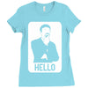 ashens hello Ladies Fitted T-Shirt