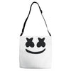 marshmello face Adjustable Strap Totes