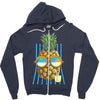pineapple sunbathe Zipper Hoodie